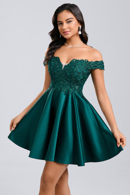 Robe Manche Dentelle - gallery 1