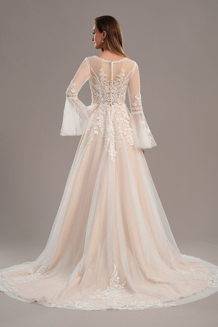 Robe De Mariee Manche Longue Dentelle - gallery 5