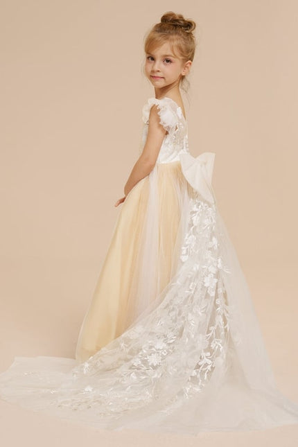 Robe Dentelle Nuageuse Élégante - gallery 8