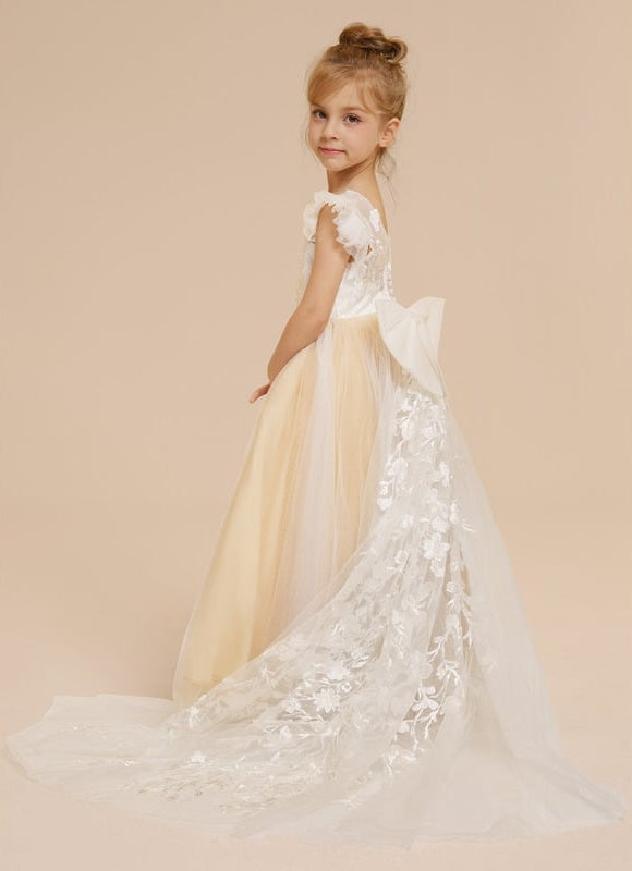 Robe Dentelle Nuageuse Élégante - gallery 8