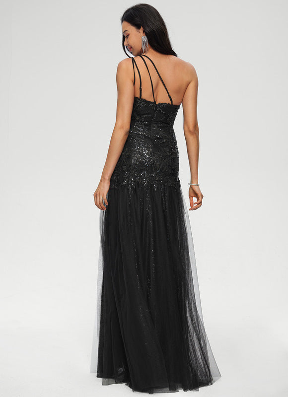 Robe Sirene Dentelle Noire - gallery 1