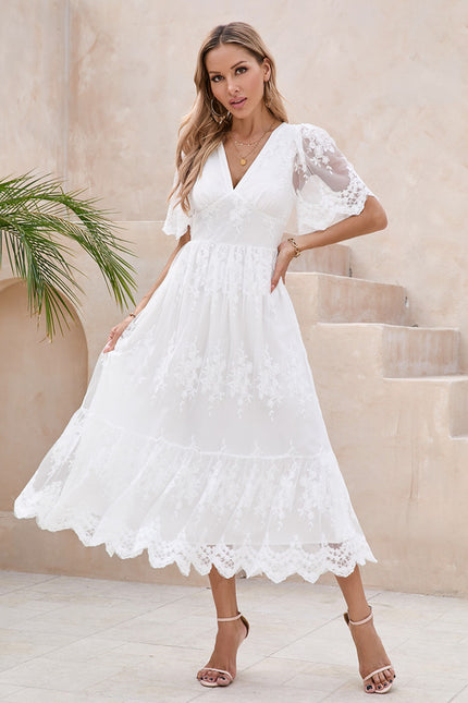 Robe Dentelle En Bas