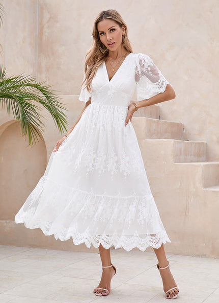 Robe Dentelle En Bas
