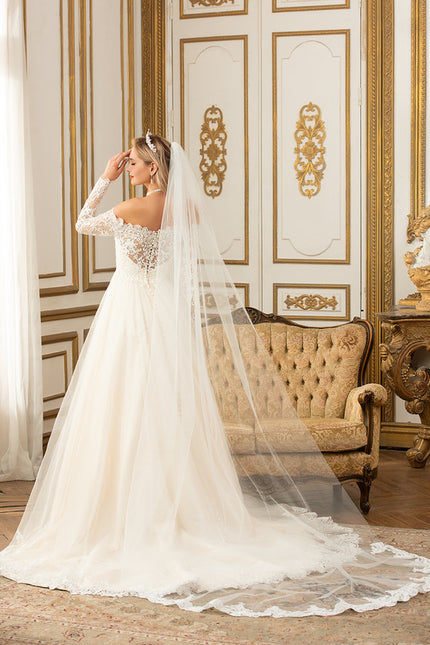 Robe Dentelle Nuptiale Élégante - gallery 8
