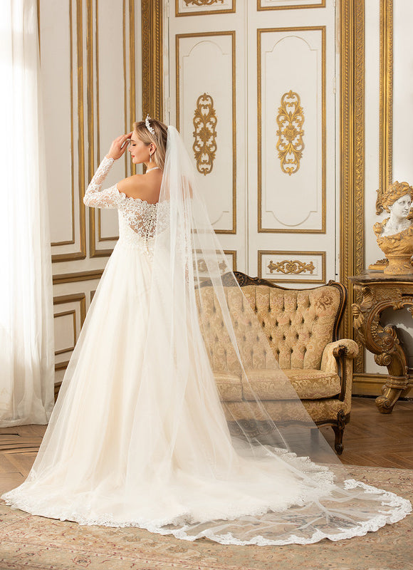 Robe Dentelle Nuptiale Élégante - gallery 8