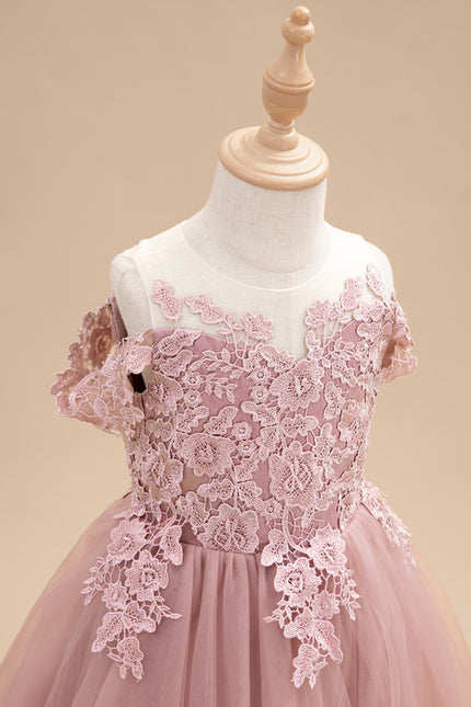 Robe Dentelle Boheme Rose - gallery 6