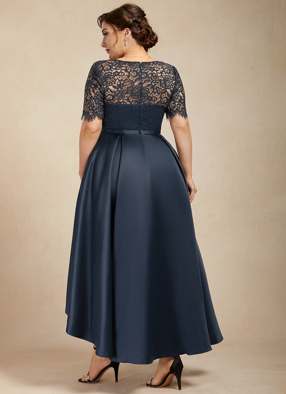 Robe De Soirée Soie Et Dentelle - gallery 9