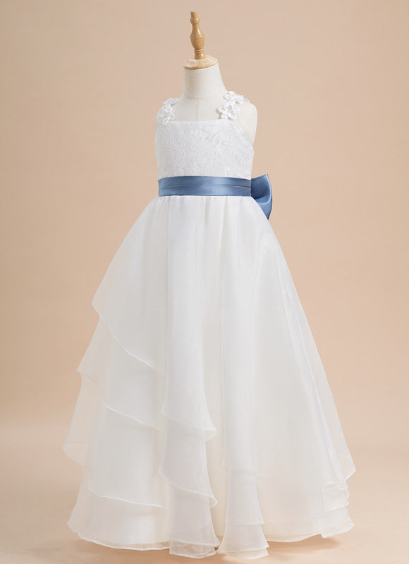 Robe Dentelle Blanche À Volants - gallery 6