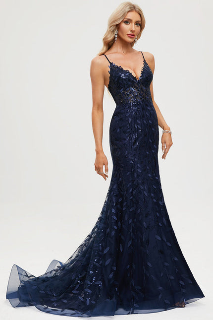 Robe Dentelle Sirène Scintillante - gallery 1