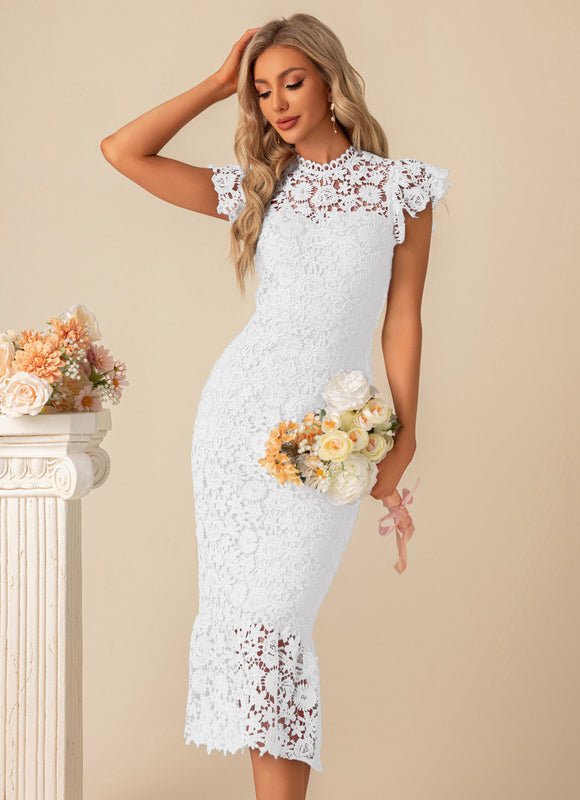 Robe Fourreau Dentelle Mariage - gallery 8