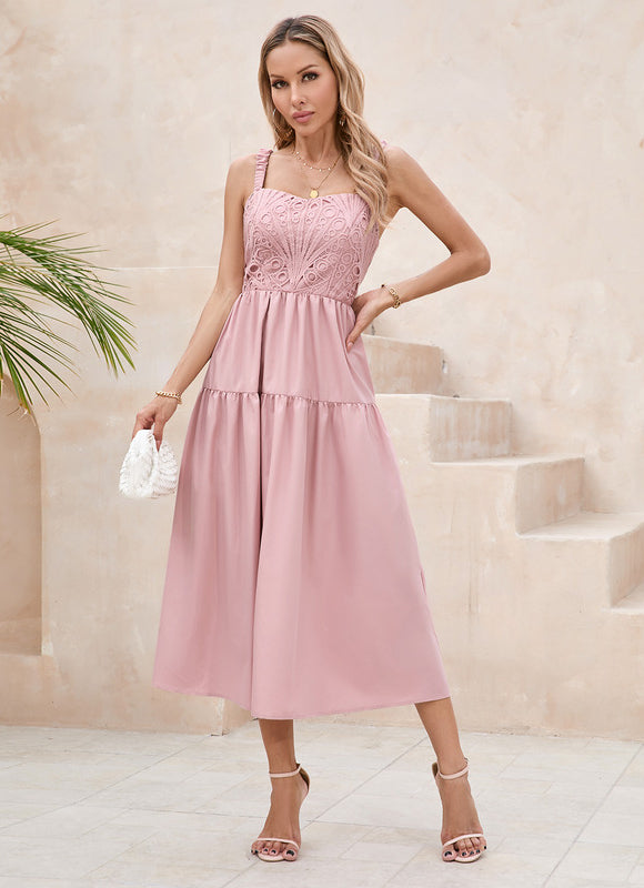 Robe Dentelle Élégance Roseau - gallery 4