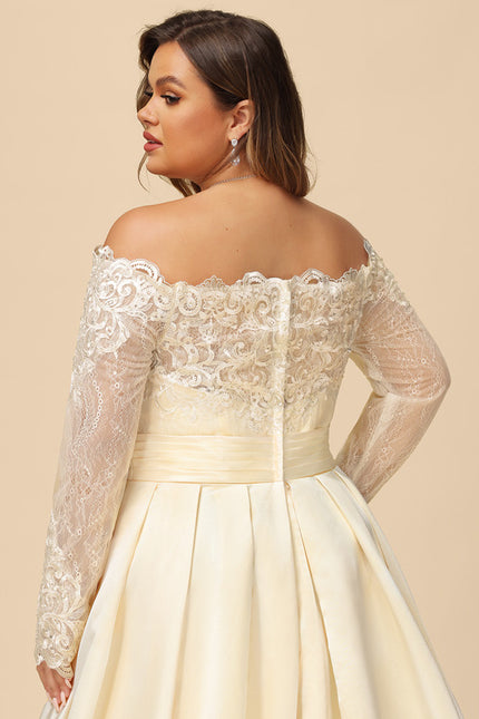 Robe Dentelle Mariée Élégance Satinée - gallery 9