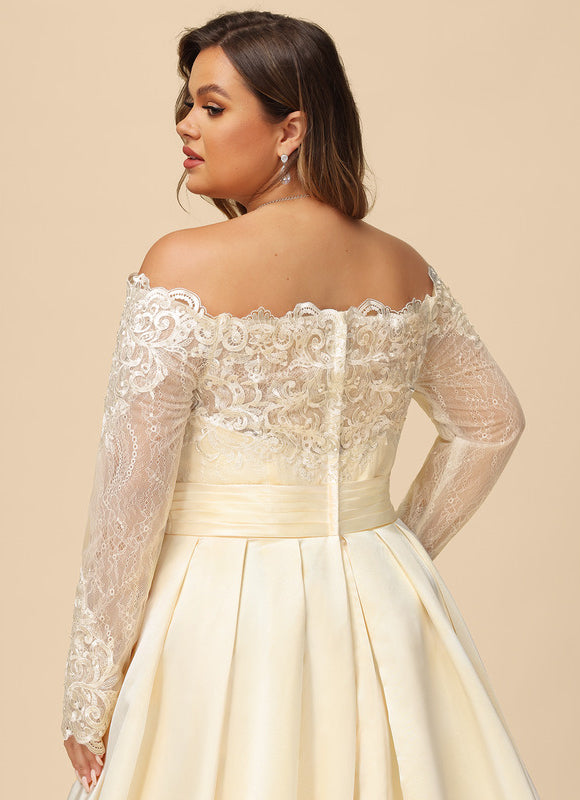 Robe Dentelle Mariée Élégance Satinée - gallery 9
