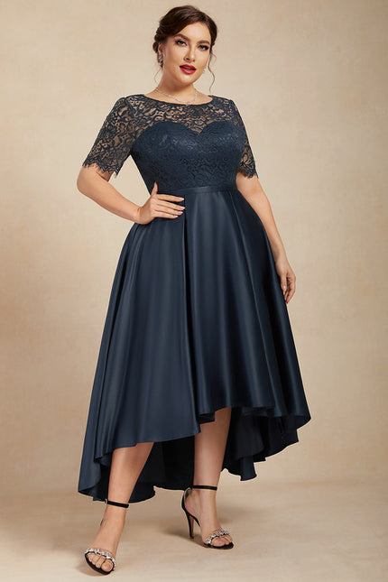 Robe De Soirée Soie Et Dentelle - gallery 8
