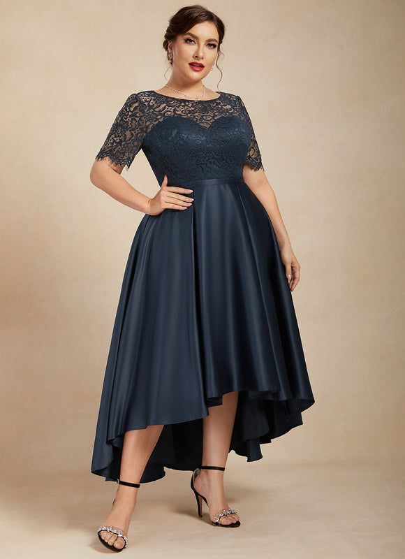 Robe De Soirée Soie Et Dentelle - gallery 8
