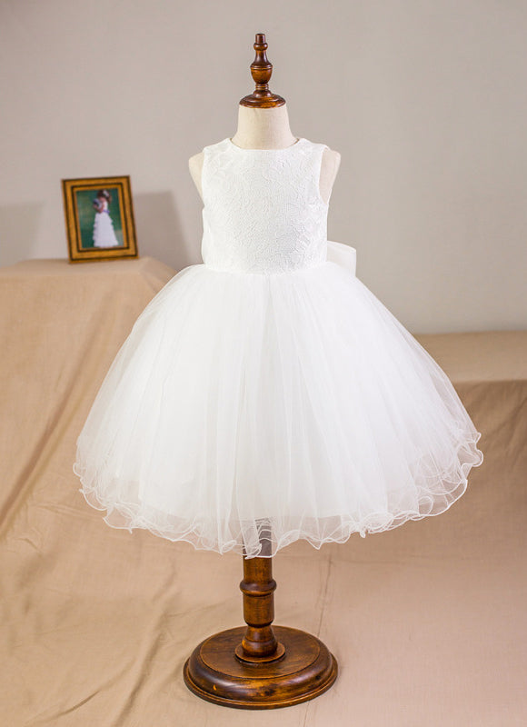 Robe Dentelle Danse De Satin Éblouissant - gallery 1