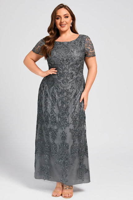 Robe Longue Mousseline Dentelle - gallery 9