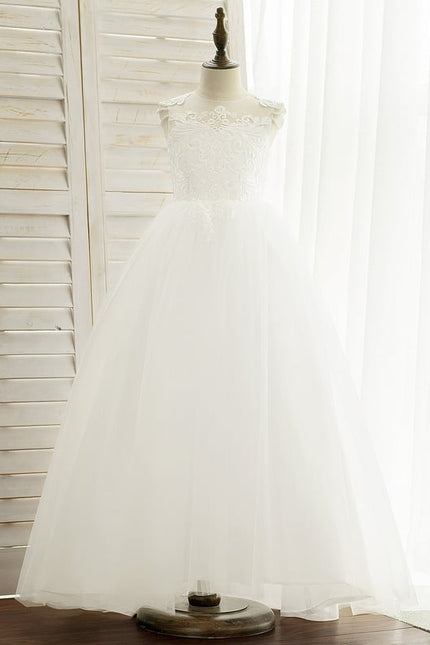 Robe Dentelle Évasée Blanche