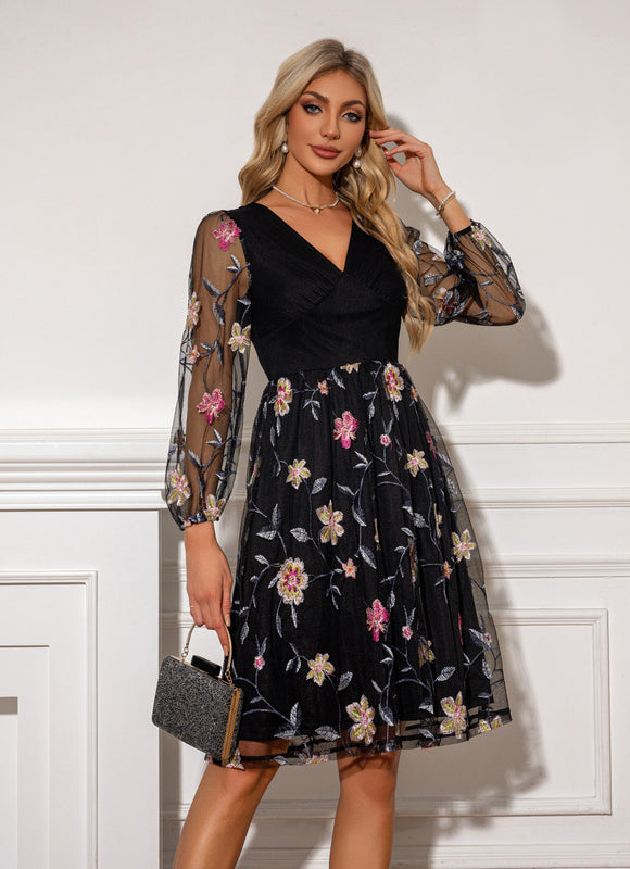 Robe Dentelle Brodée - gallery 6