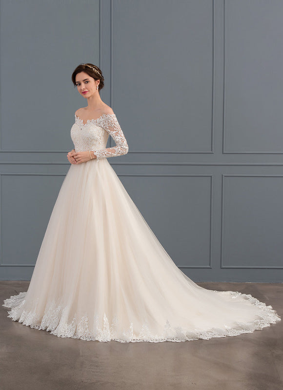Robe Dentelle Nuptiale Élégante - gallery 4