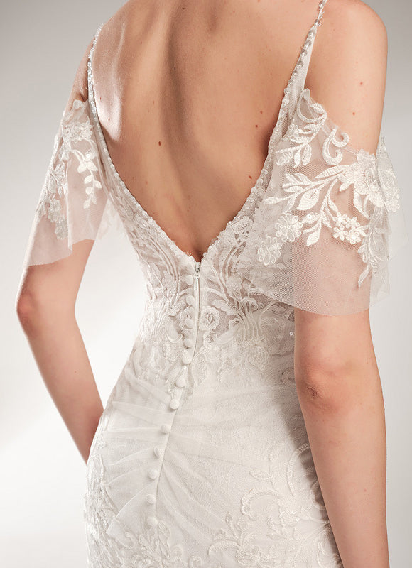 Robe Dentelle Sirène Élégante - gallery 5