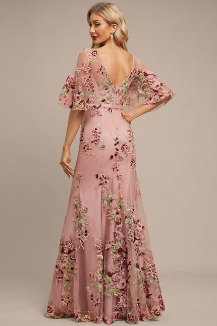 Robe De Soirée Dentelle Perlée - gallery 4