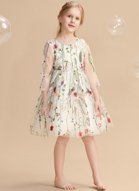Robe Dentelle Florale Délicate - gallery 2