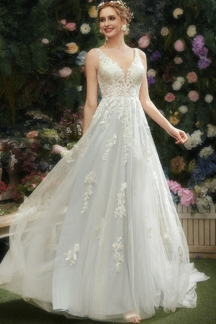 Robe Dentelle Tulle Éclatante - gallery 3