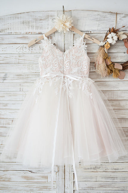 Robe Dentelle Nuptiale Enfantine Élégante - gallery 9