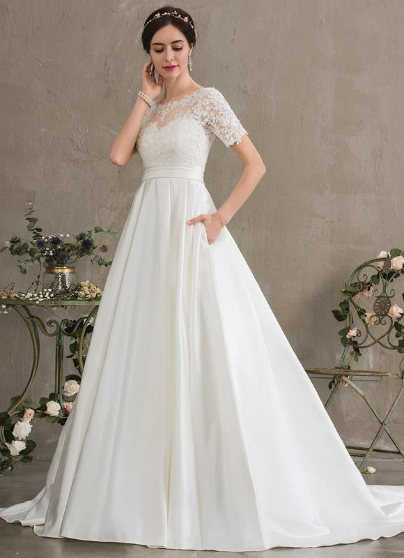 Robe Mariee Champetre Dentelle