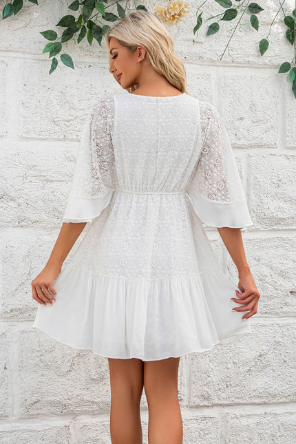 Robe Dentelle Vaporeuse Dentelle - gallery 3