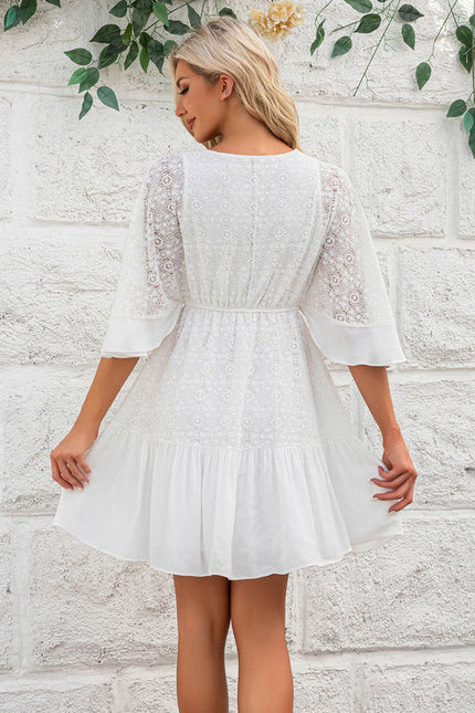 Robe Dentelle Vaporeuse Dentelle - gallery 3