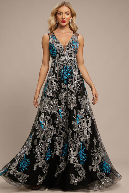 Robe Dentelle Soirée Florale Chic - gallery 1