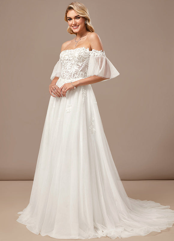 Robe Blanche Longue Dentelle Mariage