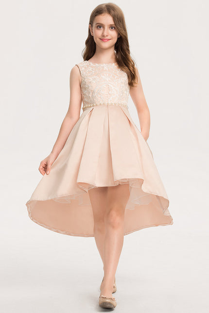 Robe Demoiselle D'Honneur Courte Dentelle