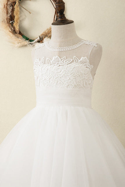 Robe Dos Nu Dentelle Blanche - gallery 8