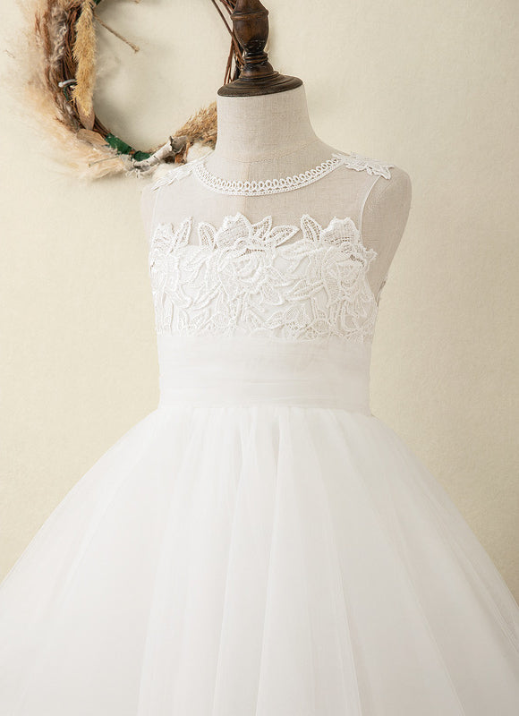 Robe Dos Nu Dentelle Blanche - gallery 8