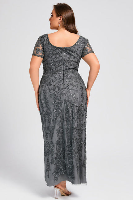 Robe Longue Mousseline Dentelle - gallery 7