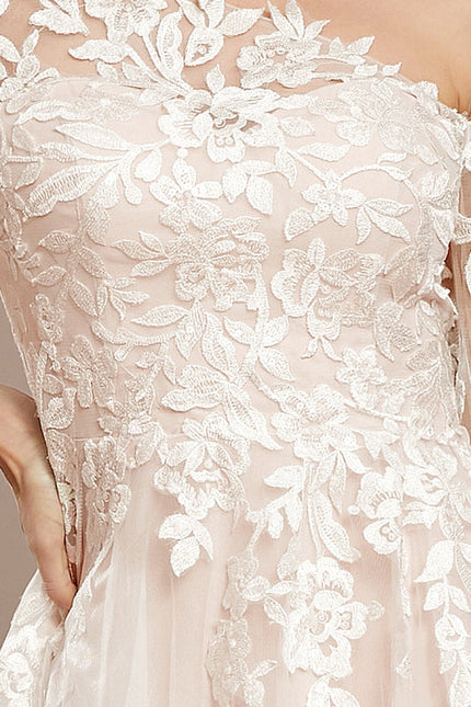 Robe Dentelle Transparente Blanche - gallery 7