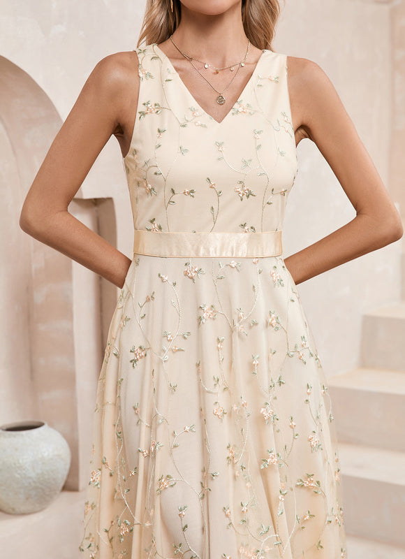 Robe Dentelle Brodée - gallery 2