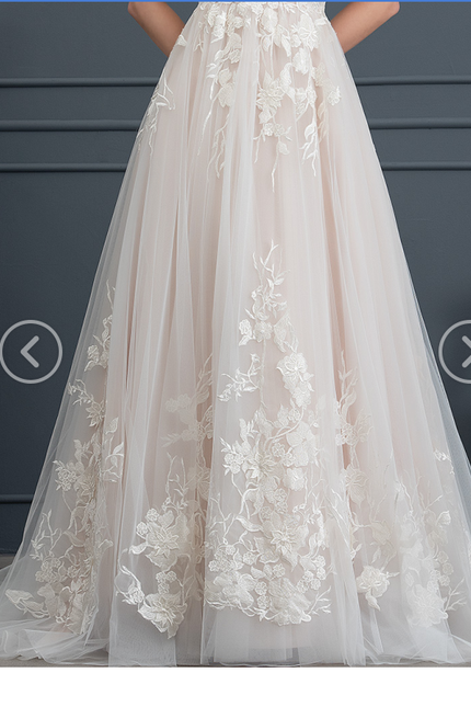 Robe Dentelle Éthérée Florale - gallery 4