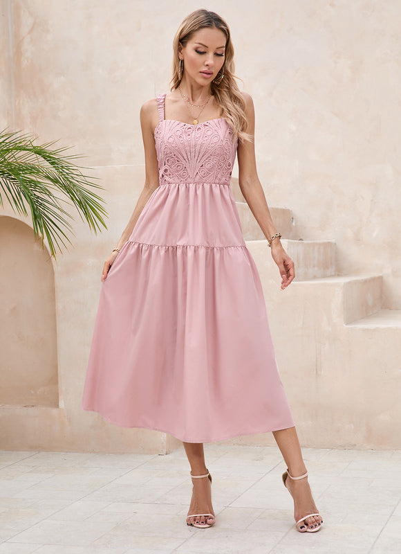 Robe Dentelle Élégance Roseau - gallery 3