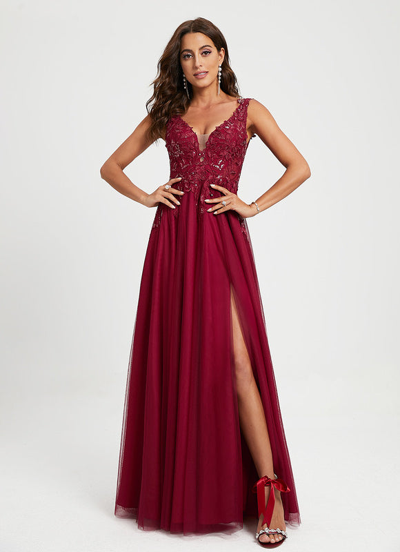 Robe Longue Bretelle Dentelle