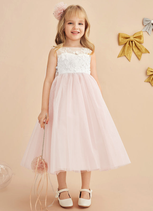 Robe Dentelle Enfant Florale Douce - gallery 6