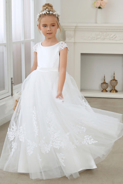 Robe Dentelle Nuptiale Enfant Tulle