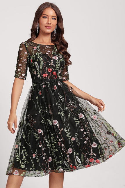 Robe Dentelle Genoux