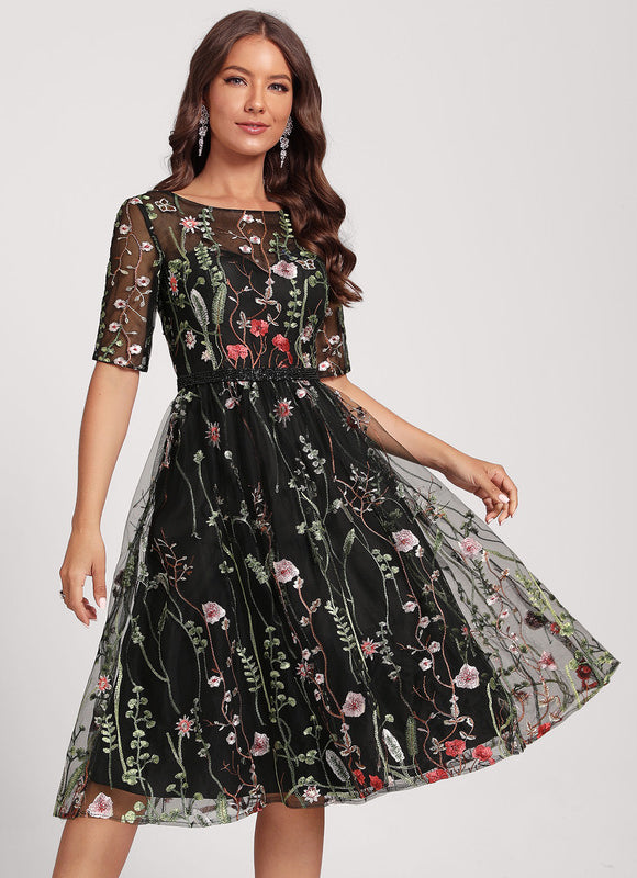 Robe Dentelle Genoux
