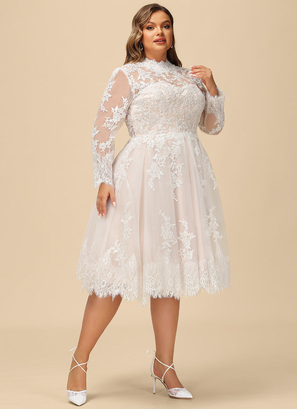 Robe Dentelle Courte Dentelle - gallery 9