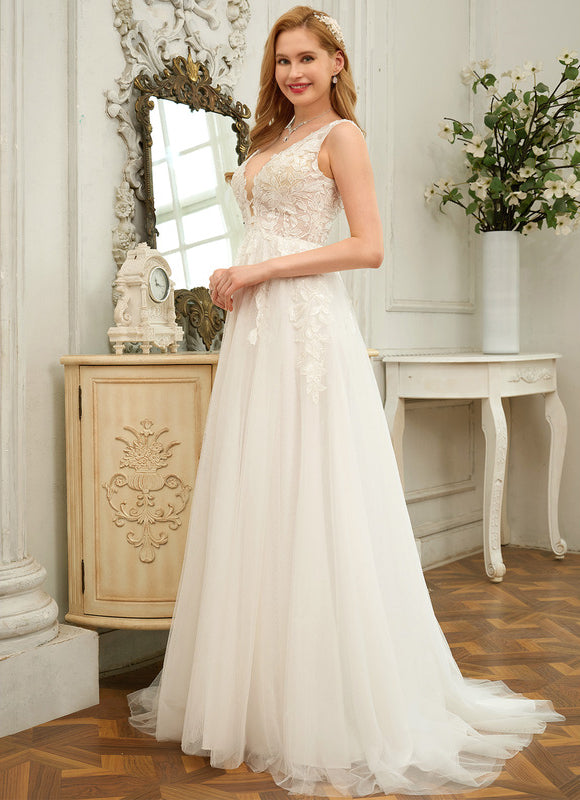 Robe Dentelle Élégance Nuptiale Tulle - gallery 1