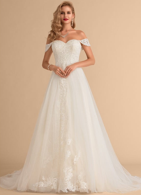 Robe Dentelle Nuptiale Délicate - gallery 2